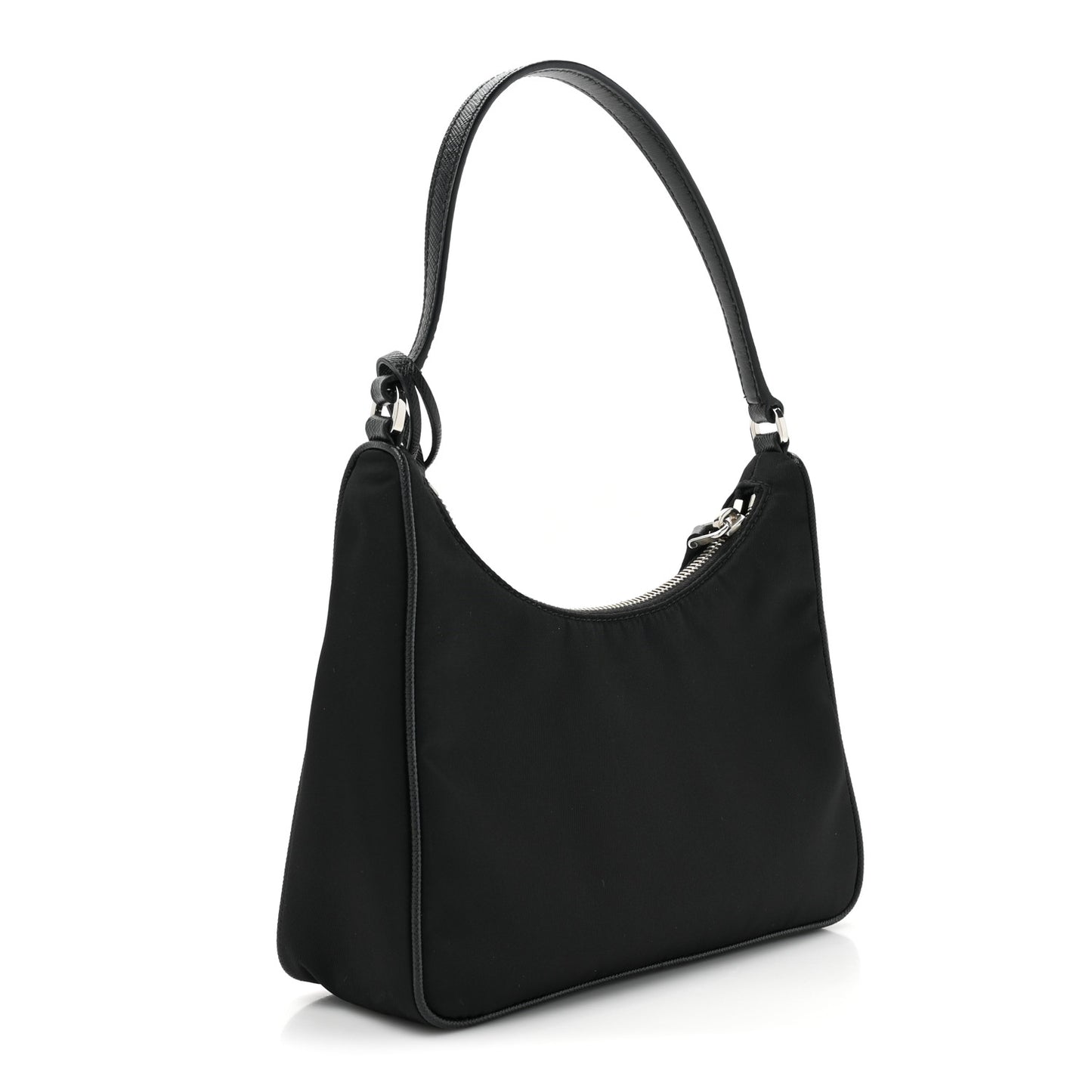 Tessuto Nylon Saffiano Mini Re-Edition 2005 Bag Black