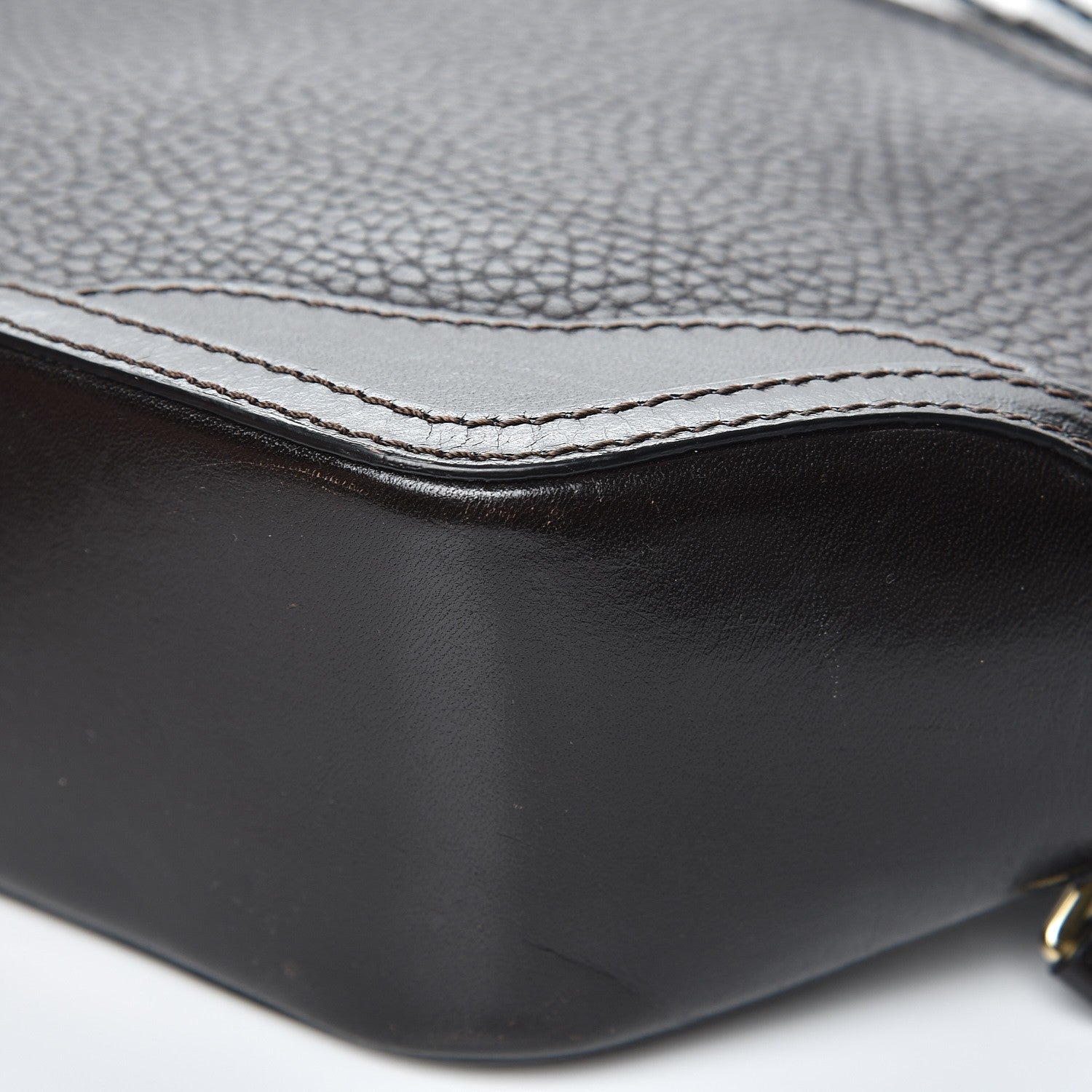 Burberry Grained Calfskin Mini Orchard Crossbody Dark Brown 11 of 11
