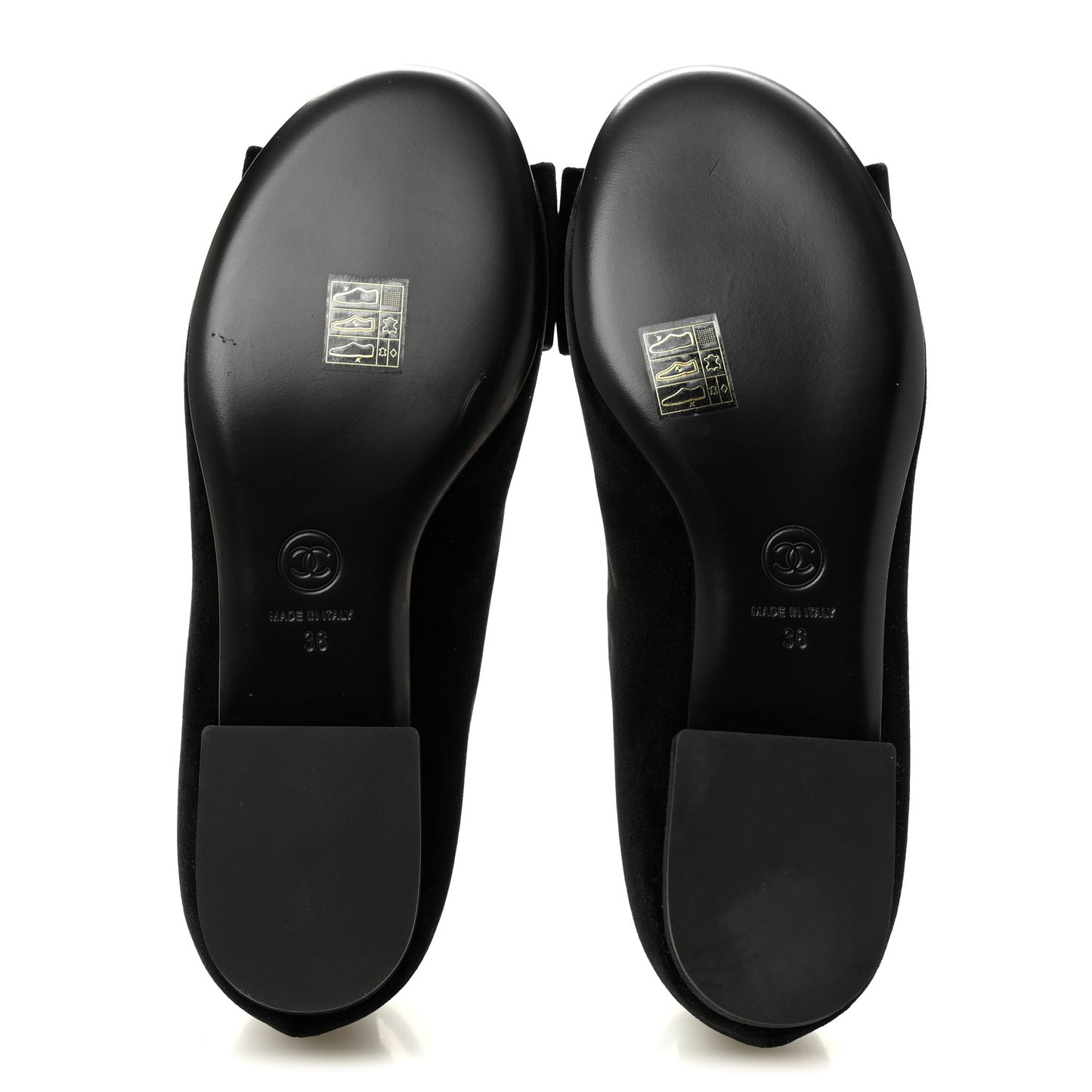 Velvet Strass CC Bow Mary Jane Flats 36 Black