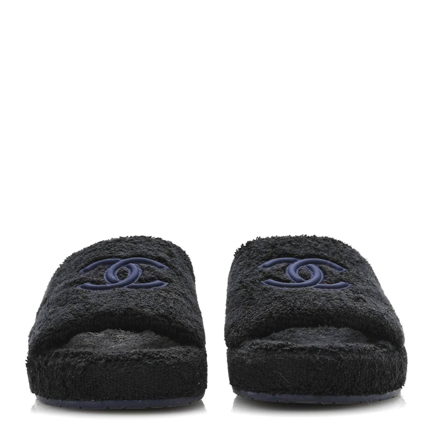 Terry CC Flat Mules Sandals 41 Black Navy