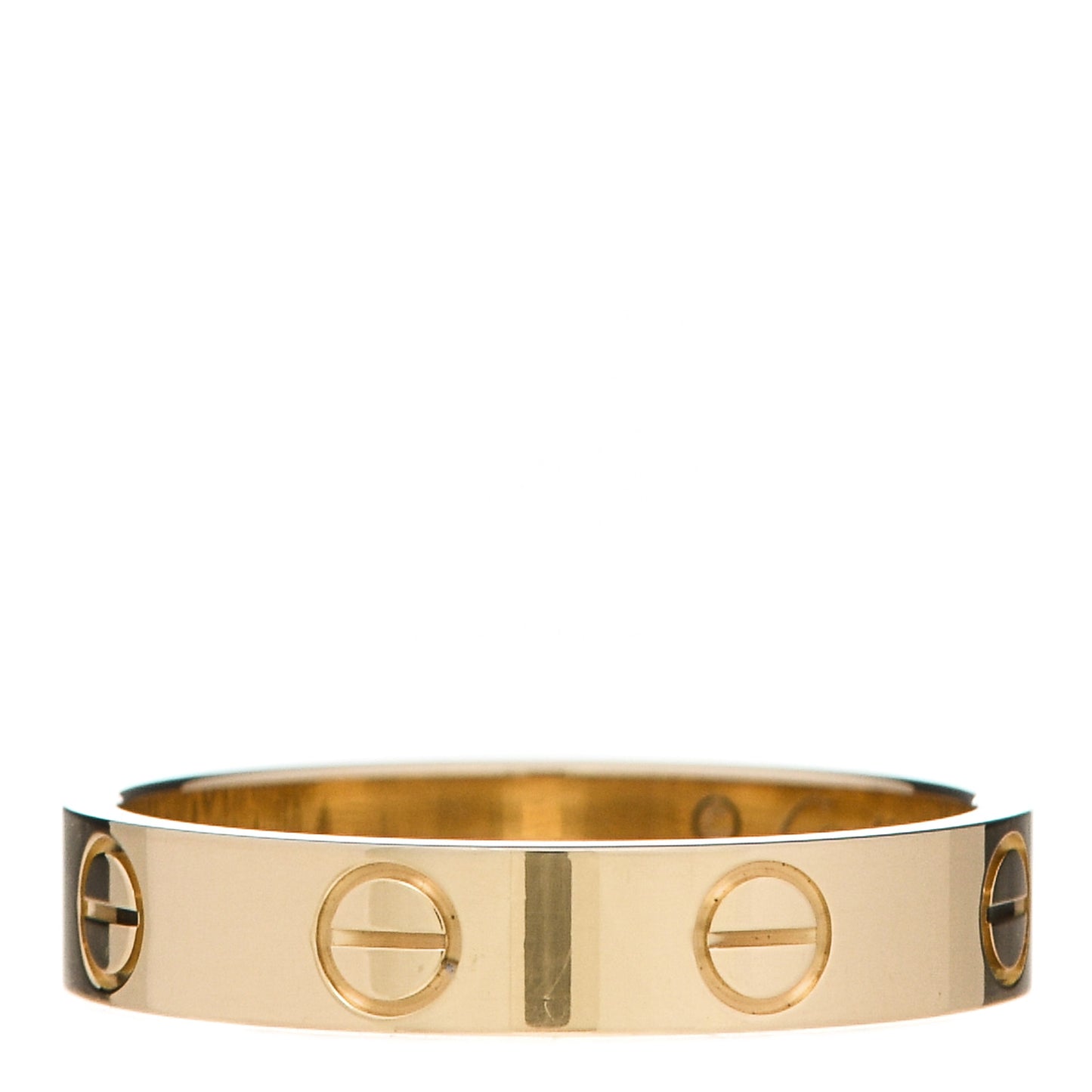 18K Yellow Gold 3.5mm LOVE Wedding Band Ring 51 5.75