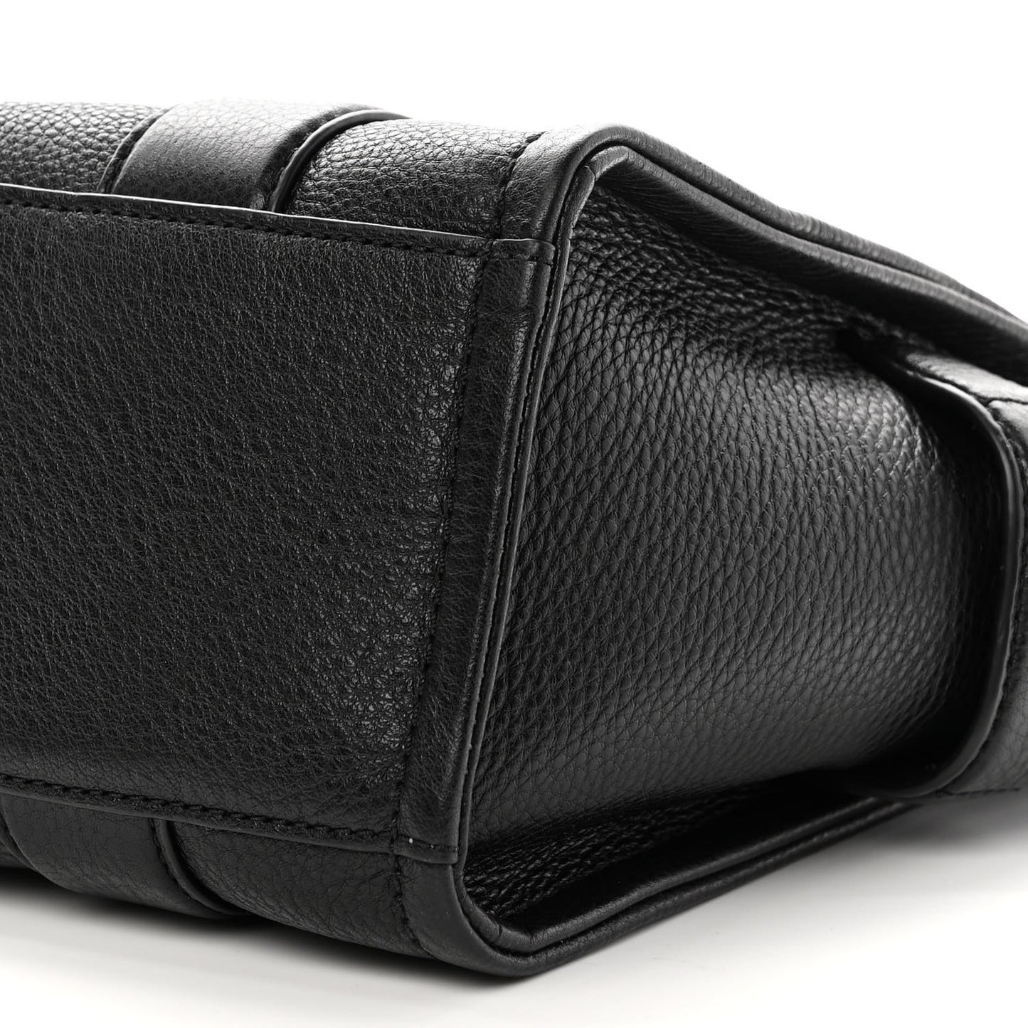 Grained Calfskin Small The Tote Bag Black