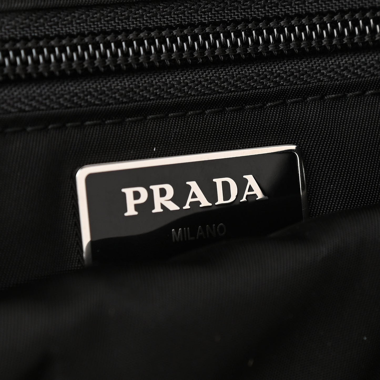 Tessuto Nylon Montagna Double Buckle Backpack Black