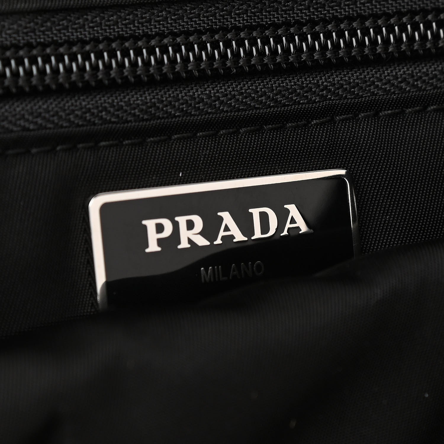 Prada Tessuto Nylon Montagna Double Buckle Backpack Black 5 of 8