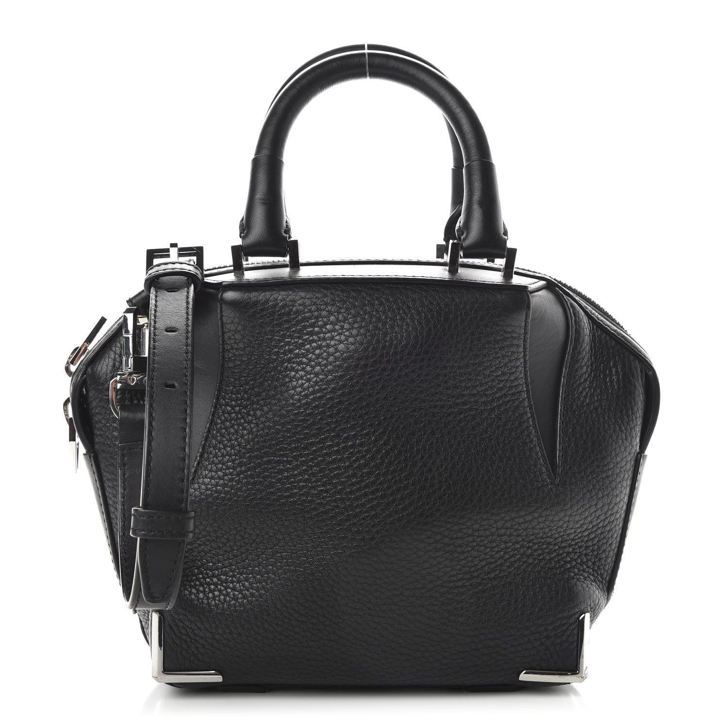 Alexander Wang Pebbled Calfskin Mini Emile Black Silver Hardware 1 of 10