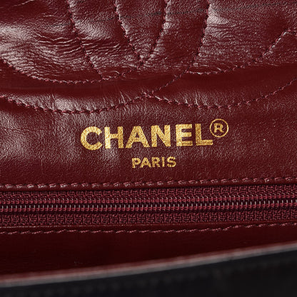 Chanel Lambskin Quilted Medium Double Flap Black 7 of 8