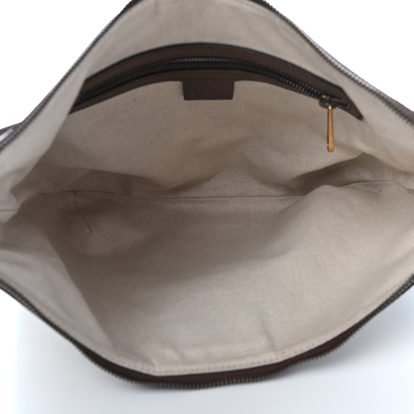 GG Supreme Monogram Web Small Ophidia Half Moon Hobo Brown