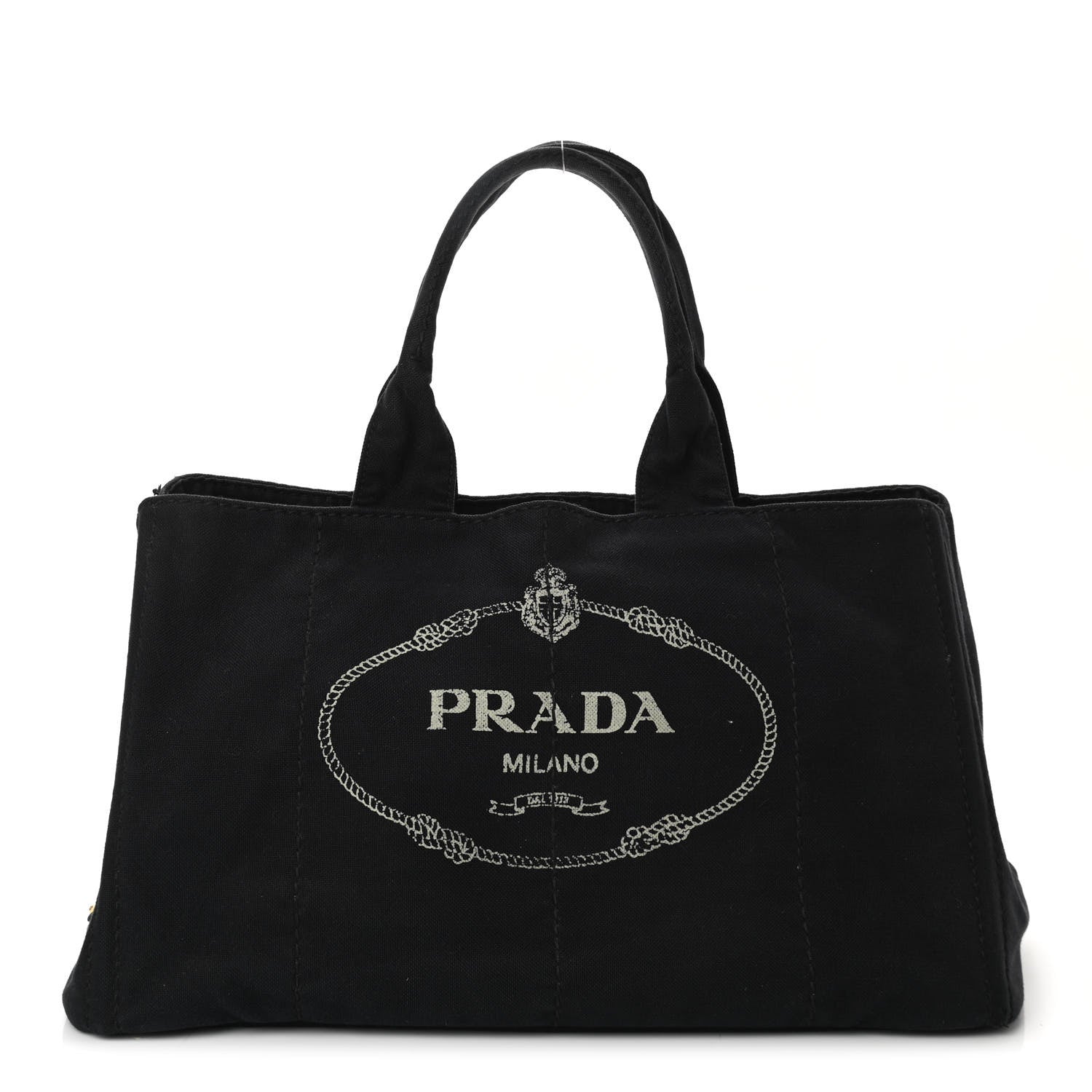 Prada Canapa Logo Tote Black 1 of 12