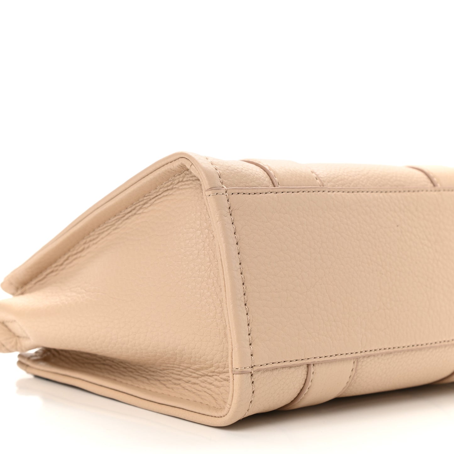 Grained Calfskin Small The Tote Bag Taupe