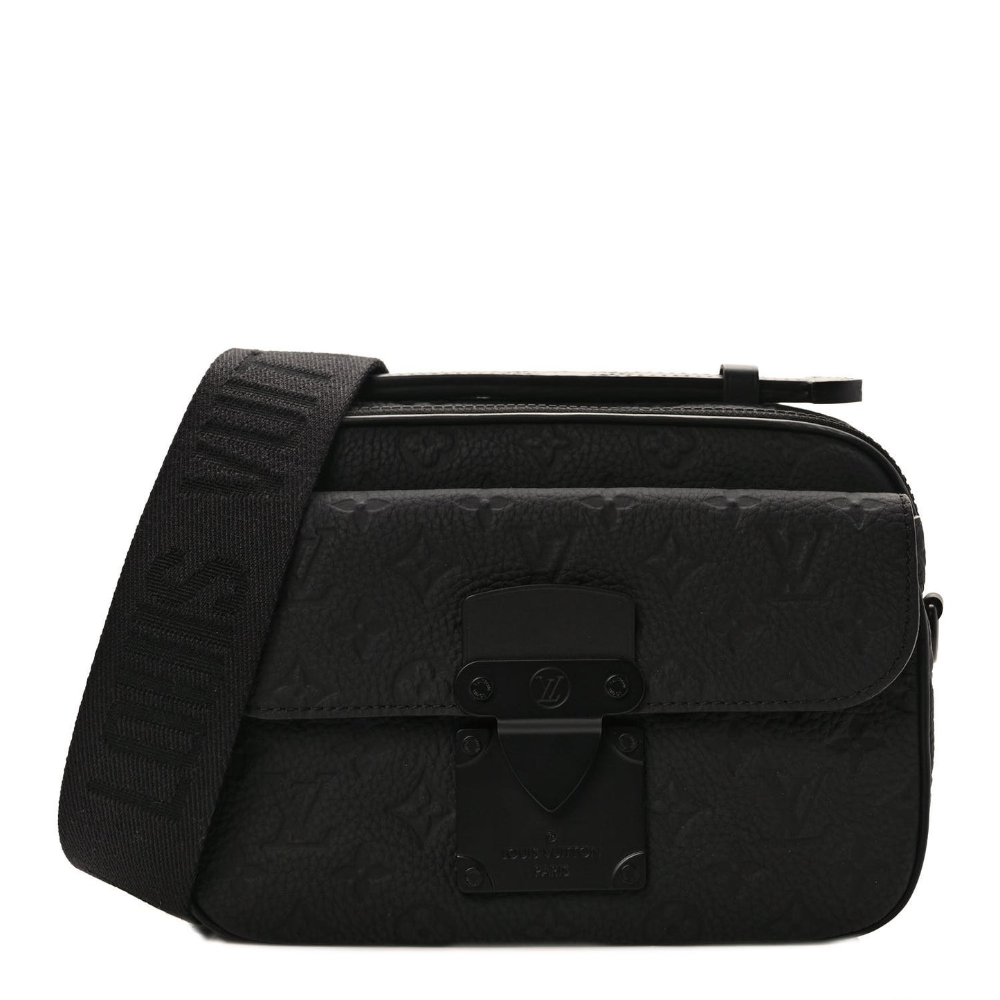 Taurillon Monogram S Lock Messenger Black