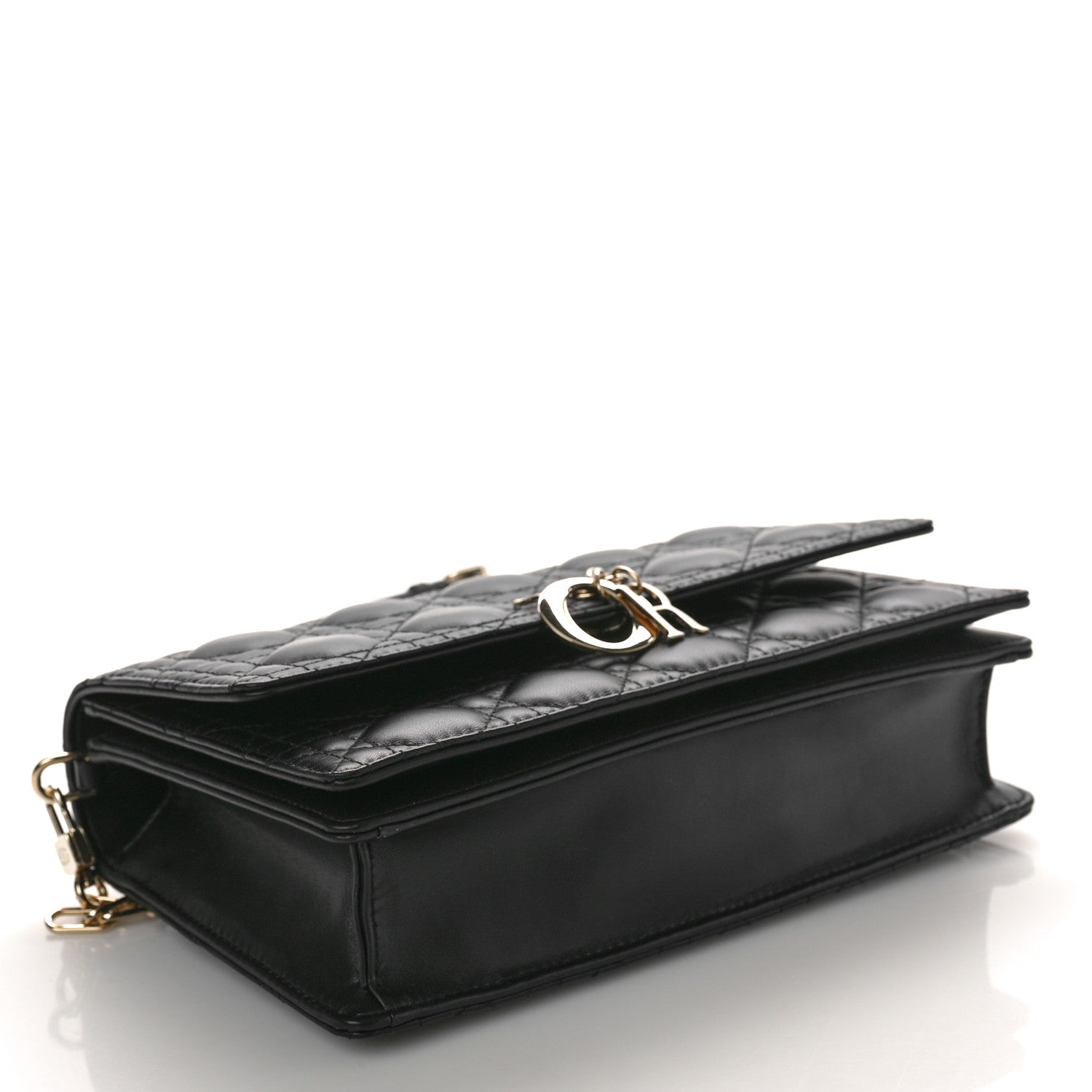 Christian Dior Lambskin Cannage Miss Dior Top Handle Bag Black 4 of 9
