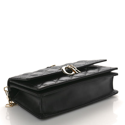 Christian Dior Lambskin Cannage Miss Dior Top Handle Bag Black 4 of 9