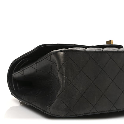 Chanel Metallic Calfskin Quilted 2.55 Reissue 226 Flap Charcoal 9 of 12