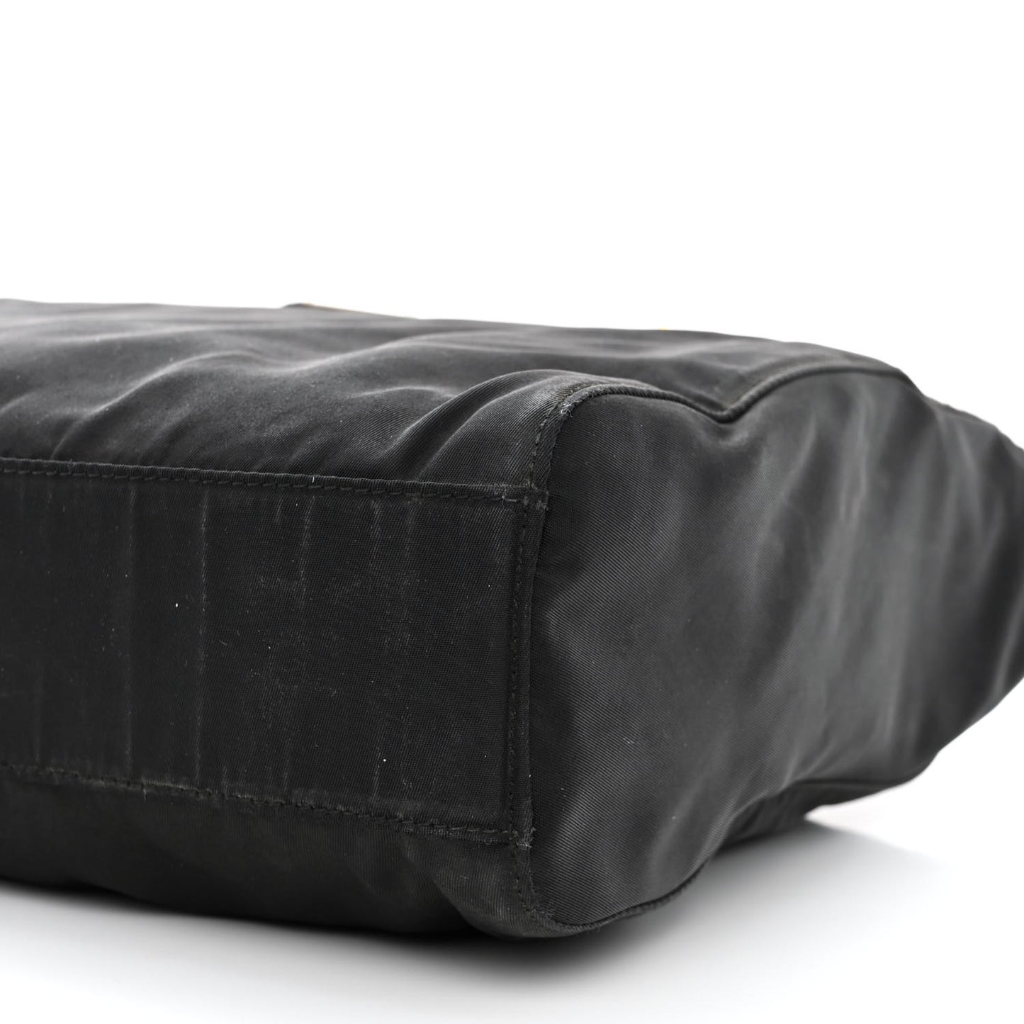 Tessuto Nylon Chain Shoulder Bag Black