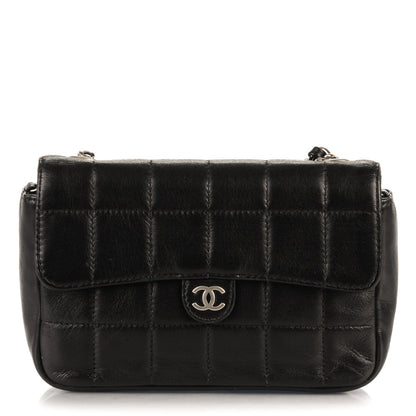 Chanel Lambskin Quilted Chocolate Bar Mini Flap Black 1 of 8
