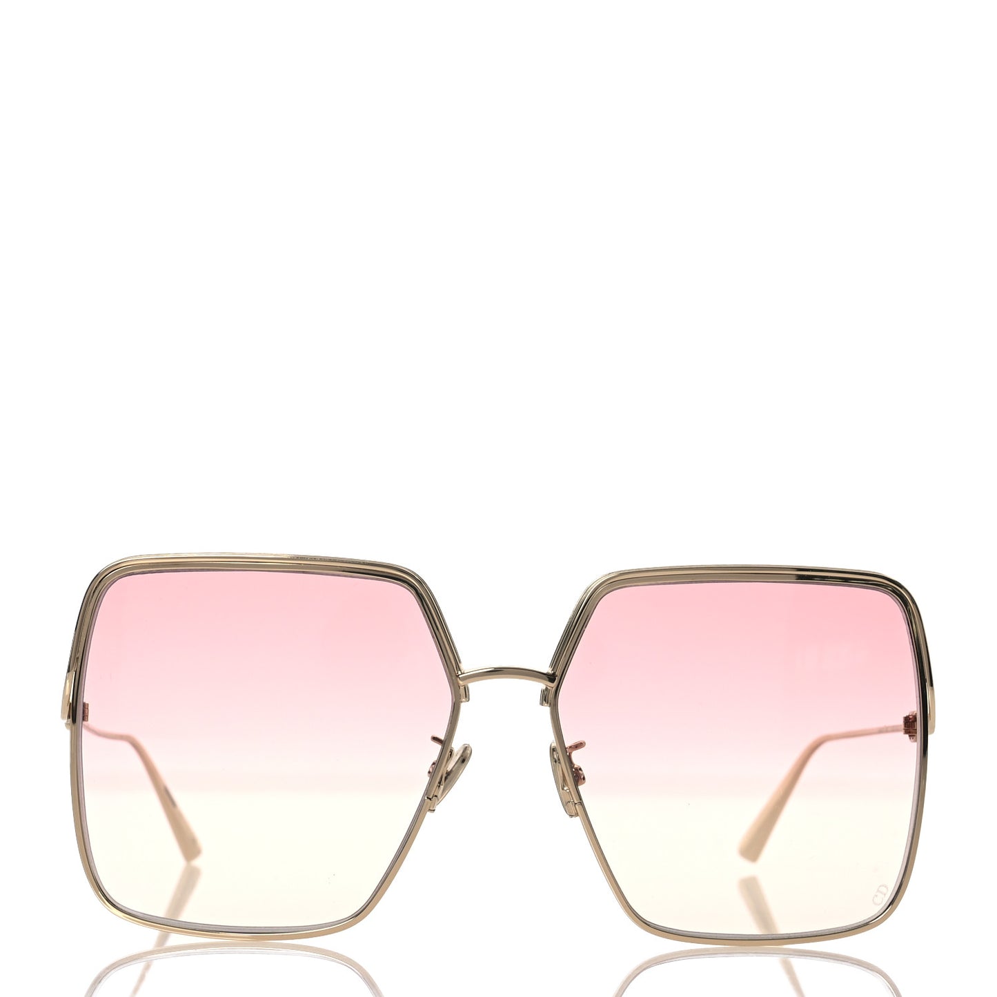 Metal EverDior Square Sunglasses Rose Gold