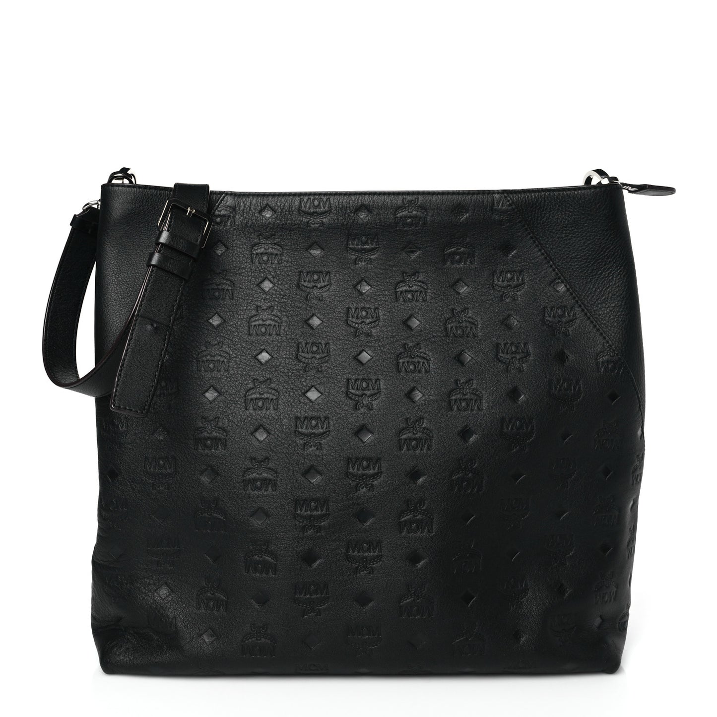 Calfskin Ottomar Monogram Large Klara Hobo Black Beige