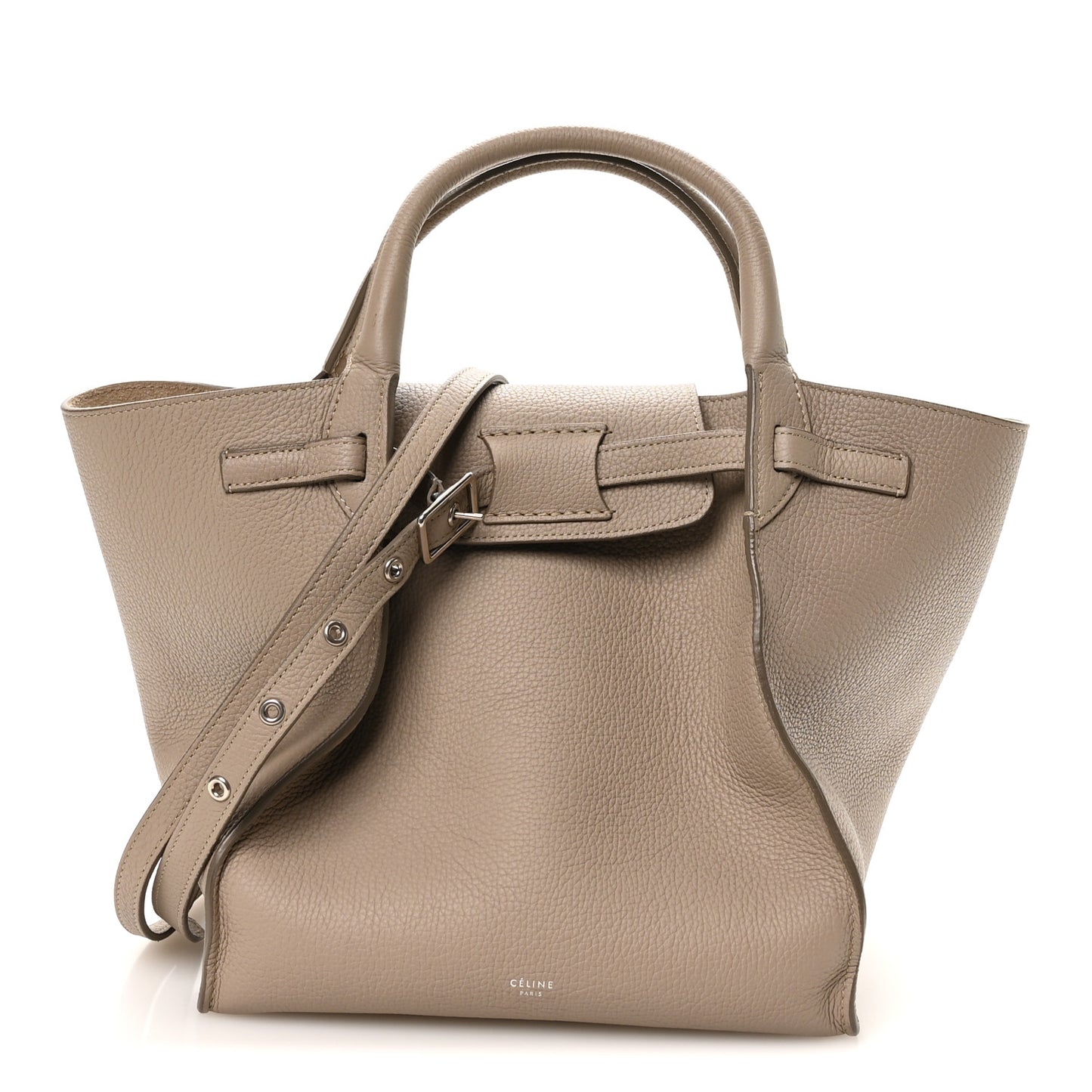 Supple Grained Calfskin Small Big Bag Light Taupe