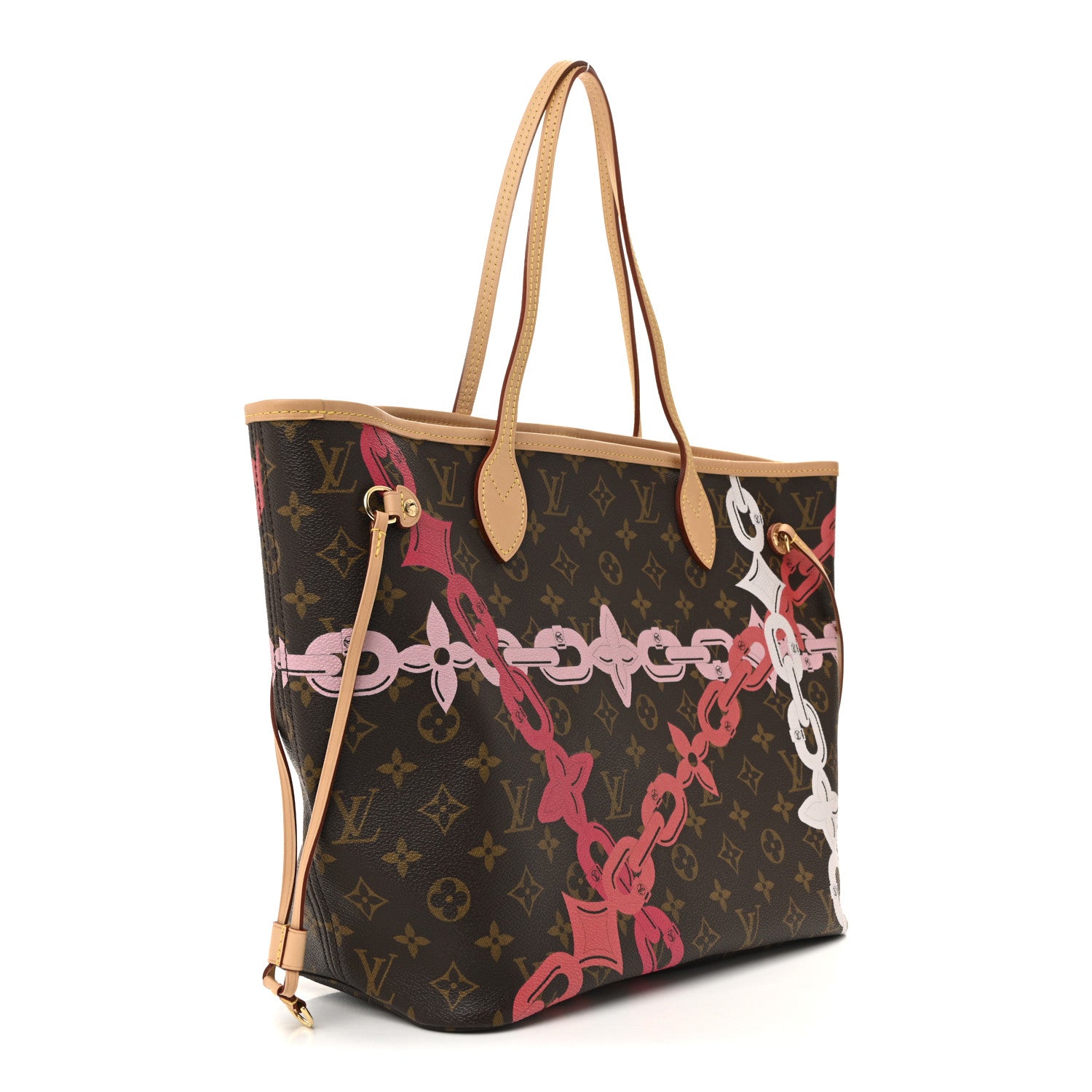 Louis Vuitton Monogram Bay Neverfull MM Rose Ballerine Poppy 4 of 16