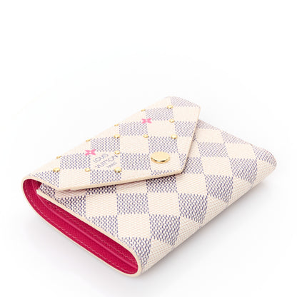 Louis Vuitton Damier Azur Studded Victorine Wallet 4 of 9