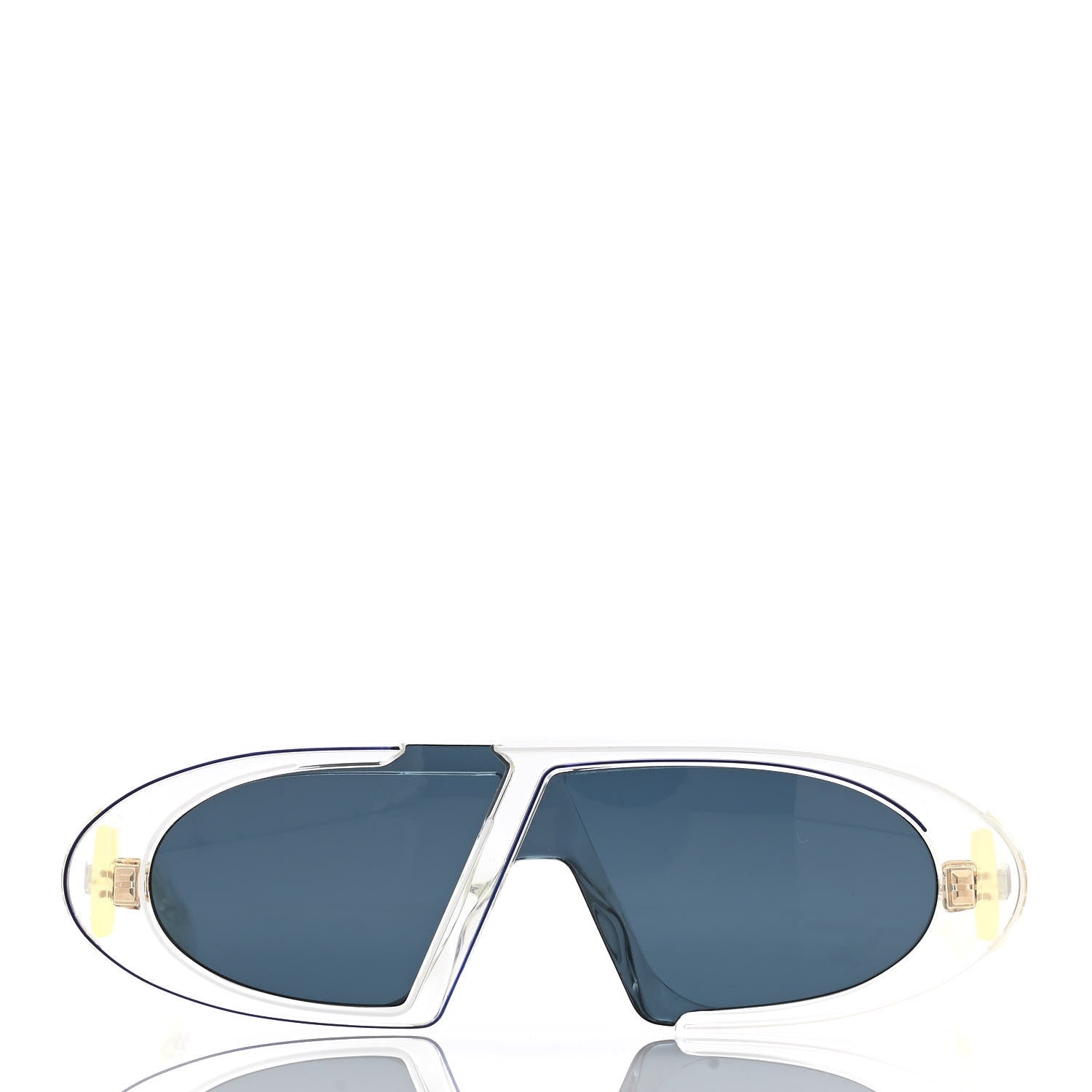 Christian Dior Acetate Oblique Oval Sunglasses 2 of 7