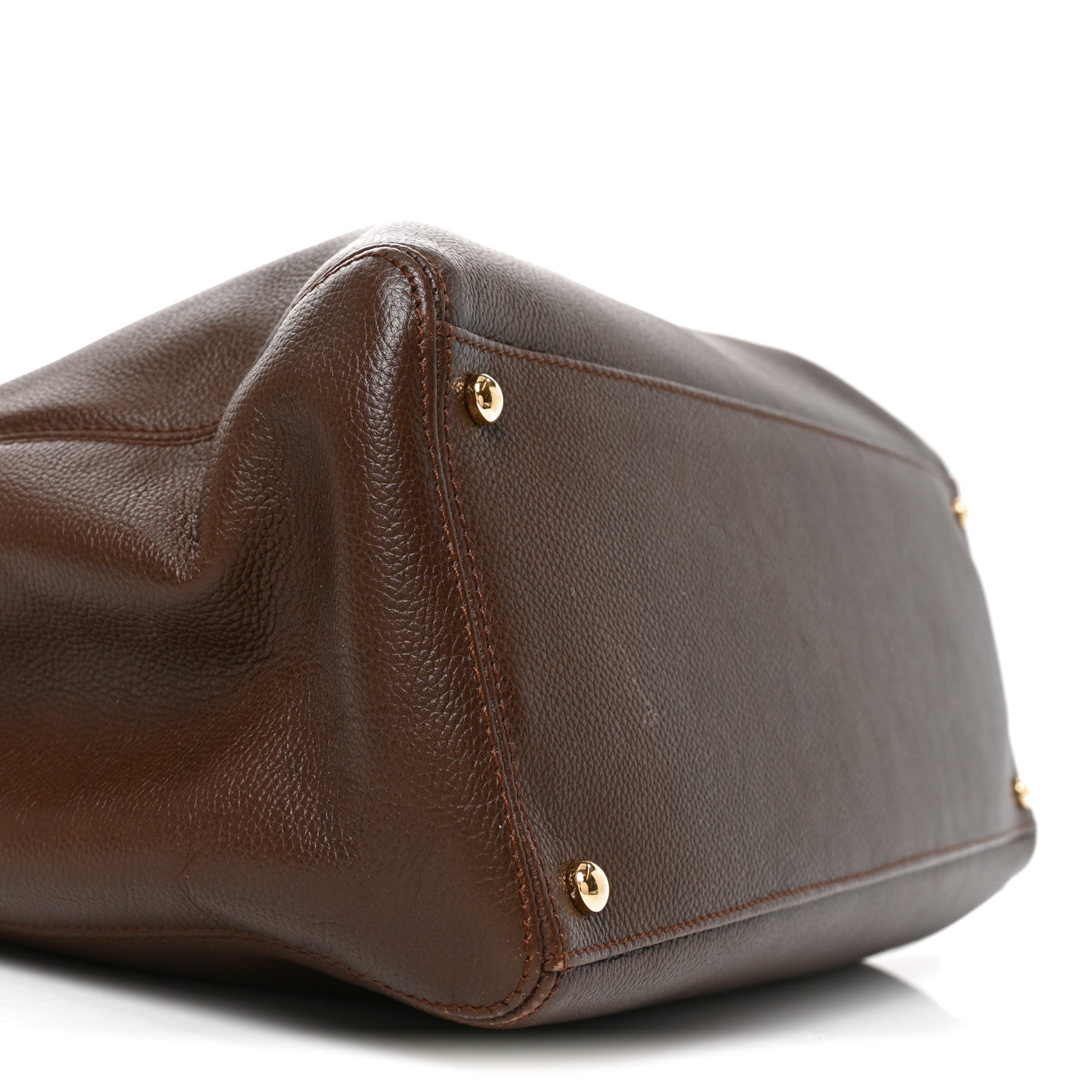 Chanel Calfskin Cerf Executive Shopper Tote Brown 9 of 11