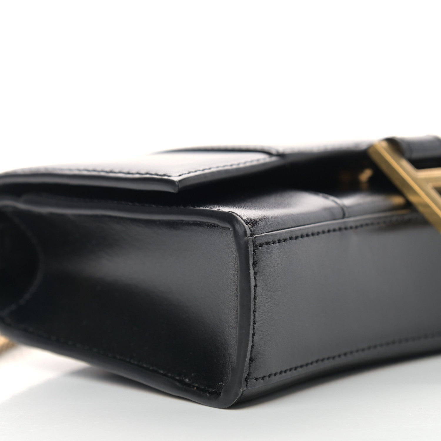 Balenciaga Shiny Box Calfskin Hourglass Chain Bag Black 6 of 8