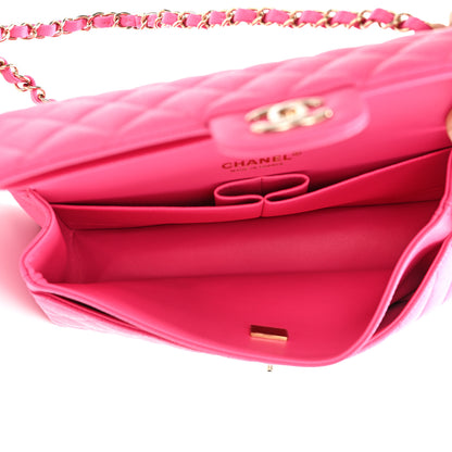 Chanel Caviar Quilted Medium Double Flap Rose 5 of 11