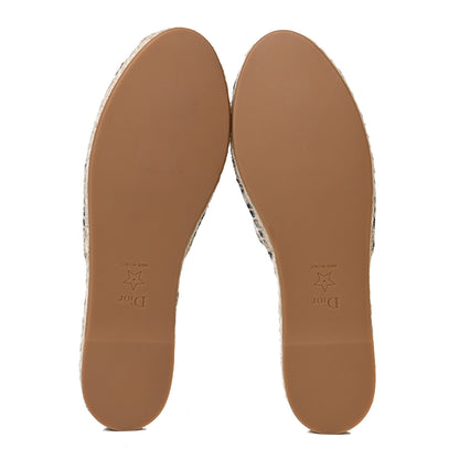 Christian Dior Oblique Embroidered Granville Espadrille 15mm Slippers 38.5 Deep Blue 7 of 11