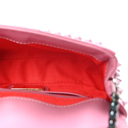 Christian Louboutin Calfskin Patent Spiked Sweety Charity Crossbody Bag Rosette 4 of 9