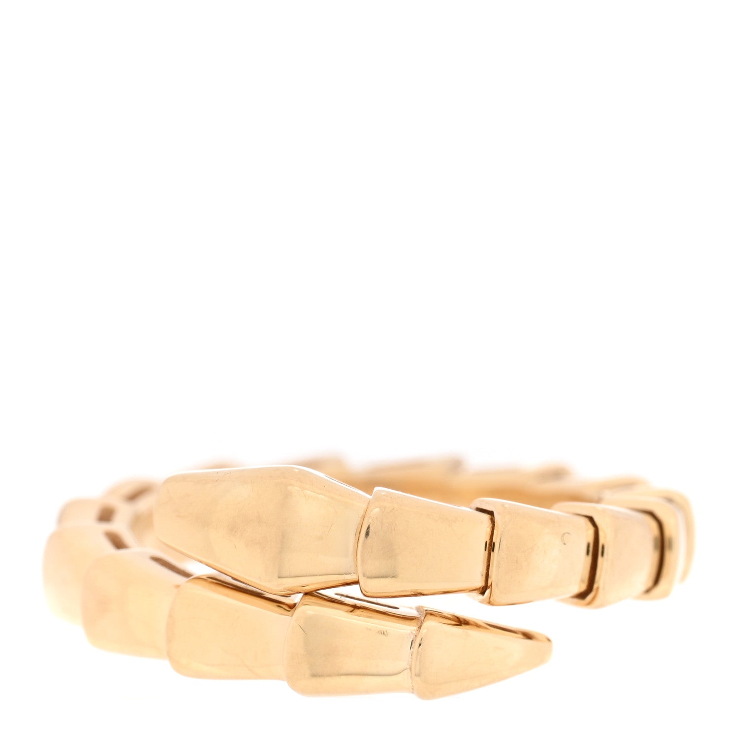 Bulgari 18K Yellow Gold Serpenti Viper Ring M 1 of 5