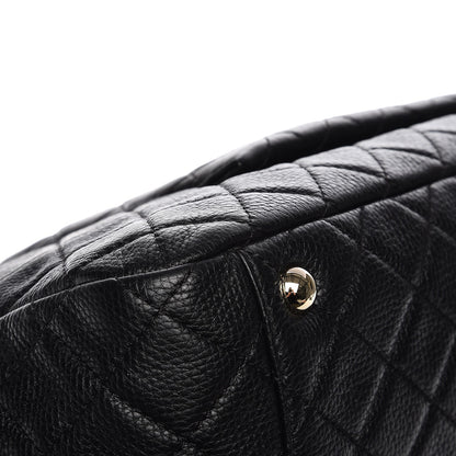 Chanel Calfskin Quilted XXL Travel Flap Bag Black 11 of 12