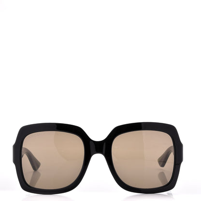 Gucci Oversize Square Web GG 0036S Sunglasses Black 2 of 7