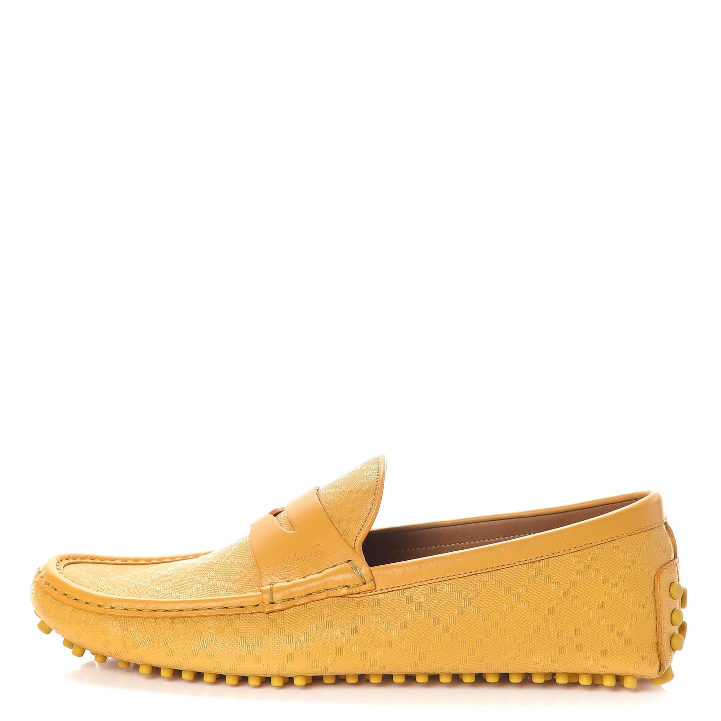 Bright Diamante Mens Driver Loafers 9 Bumblebee
