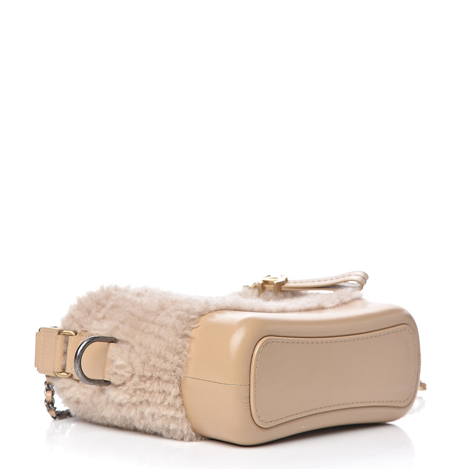 Chanel Shearling Small Gabrielle Hobo Dark Beige 4 of 10