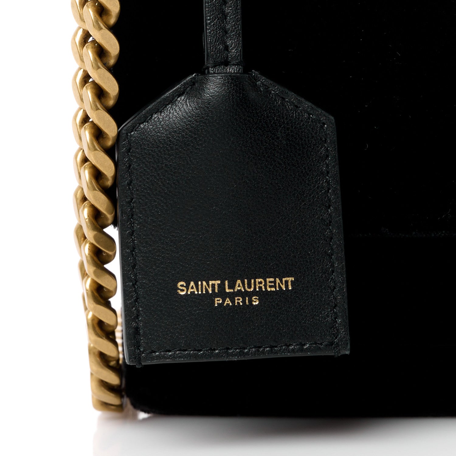 Saint Laurent Velvet Small Monogram Sunset Black 8 of 12