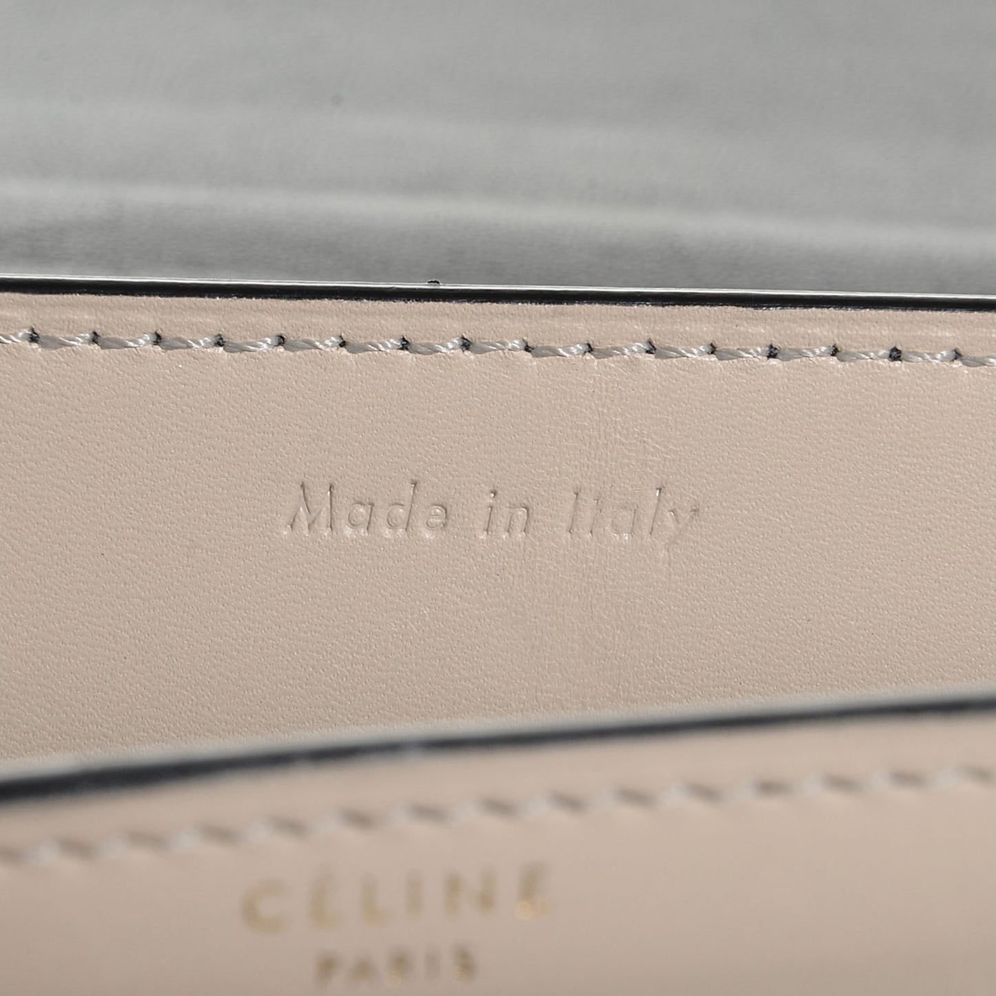 Smooth Calfskin Bi-Color Medium Case Bag Black