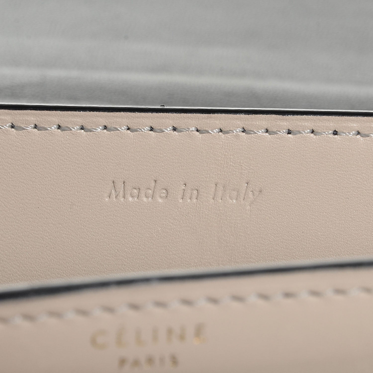 Celine Smooth Calfskin Bi-Color Medium Case Bag Black 8 of 10
