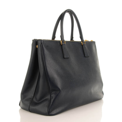 Prada Saffiano Lux Extra Large Galleria Double Zip Tote Baltico 3 of 8