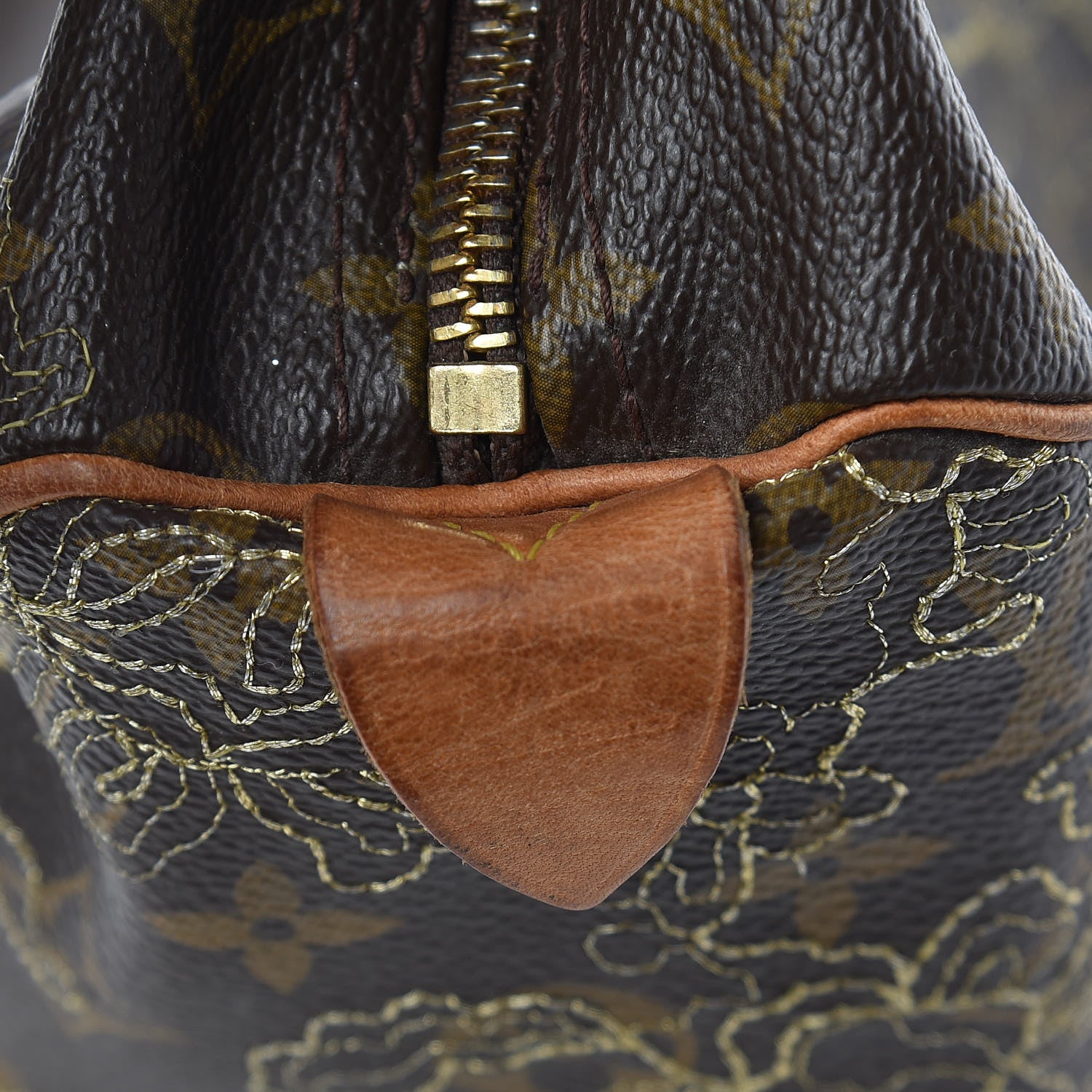 Louis Vuitton Monogram Dentelle Speedy 30 Gold 6 of 15