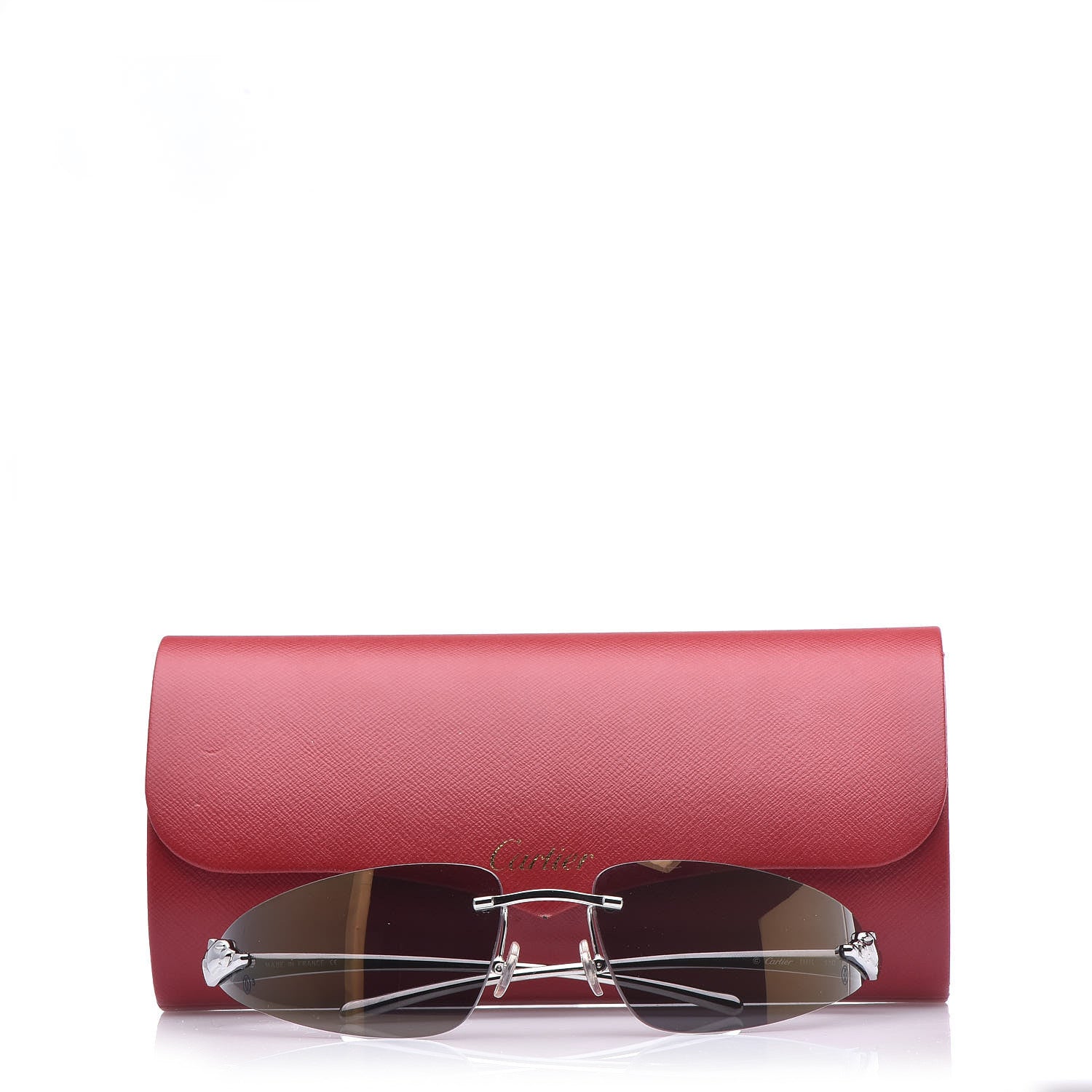 Cartier Panthere De Sunglasses Silver 8 of 8