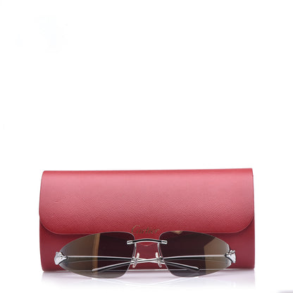 Cartier Panthere De Sunglasses Silver 8 of 8