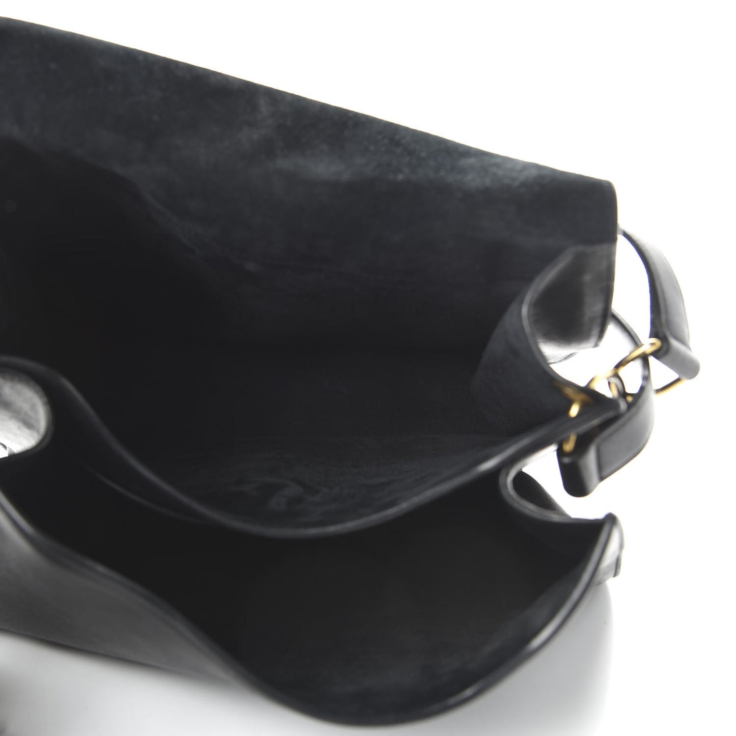 Lambskin Amalia Flap Shoulder Bag Black
