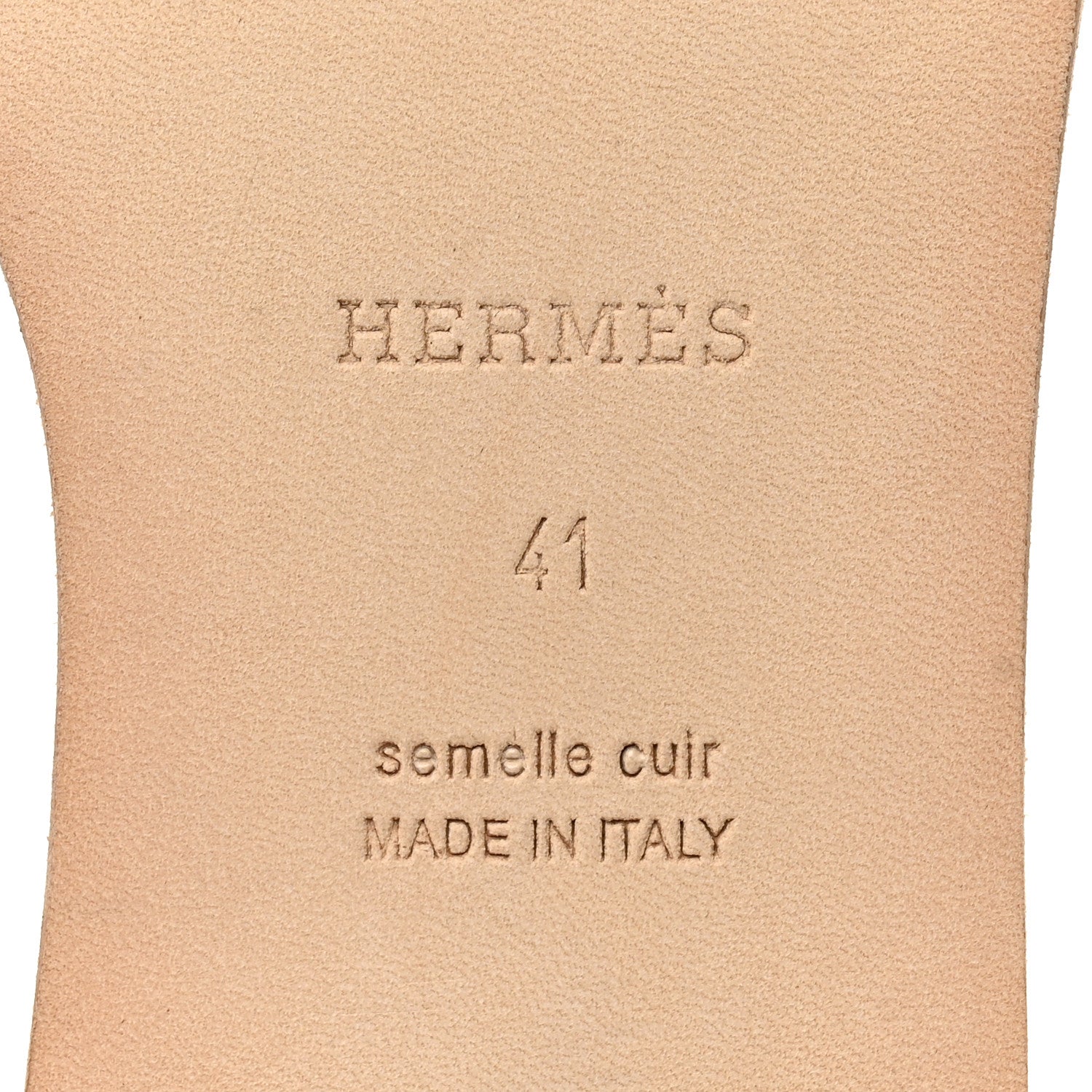 Hermes Epsom Santorini Sandals 41 Etoupe 7 of 9