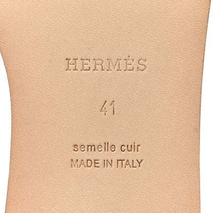 Hermes Epsom Santorini Sandals 41 Etoupe 7 of 9