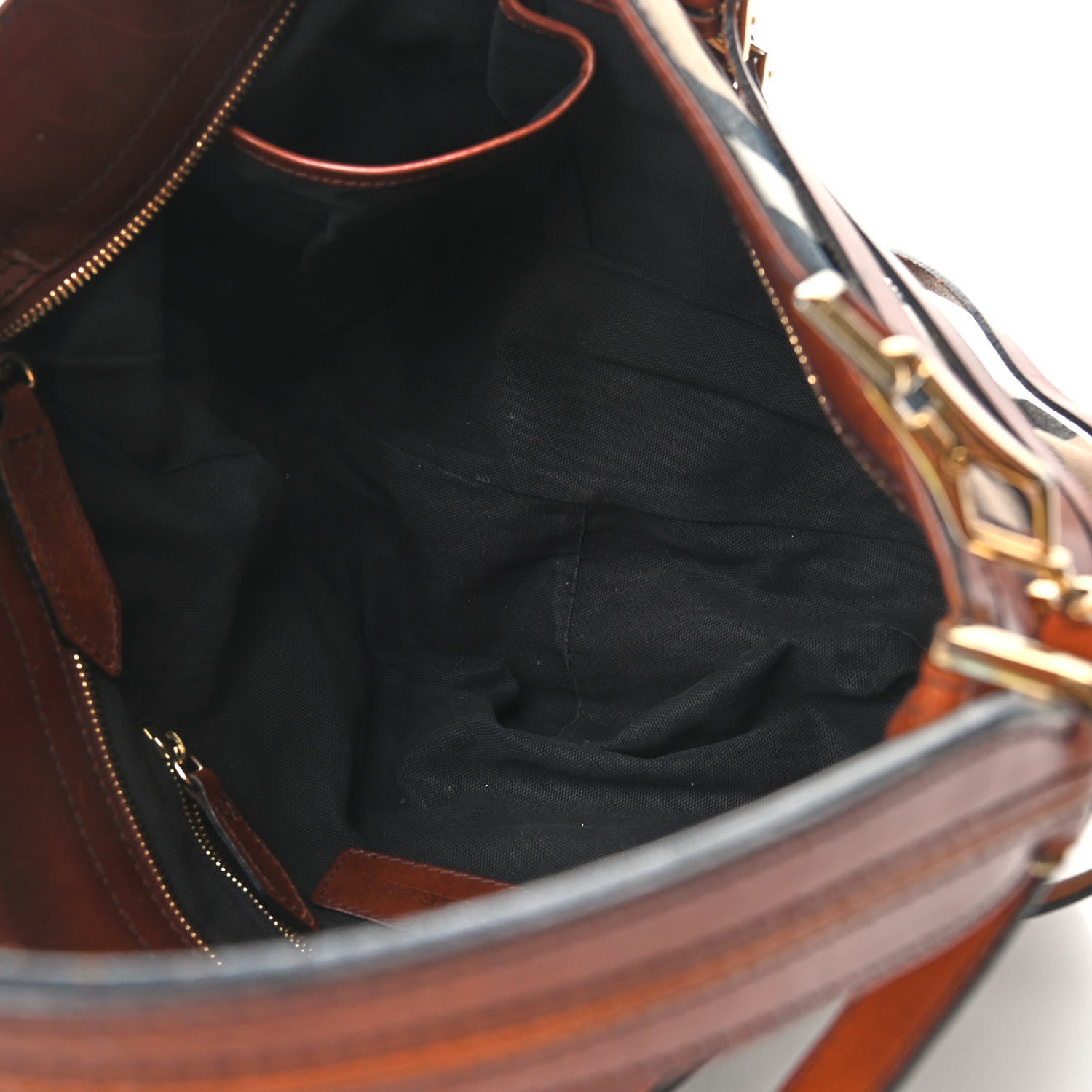 Burberry House Check Bridle Calfskin Small Dutton Hobo Light Tan 5 of 19