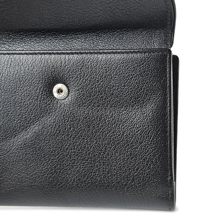 Christian Dior Goatskin Saddle Compact Wallet Black 10 of 11