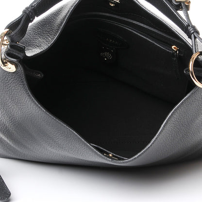 Mulberry Goat Printed Calfskin Small Freya Hobo Black 6 of 10