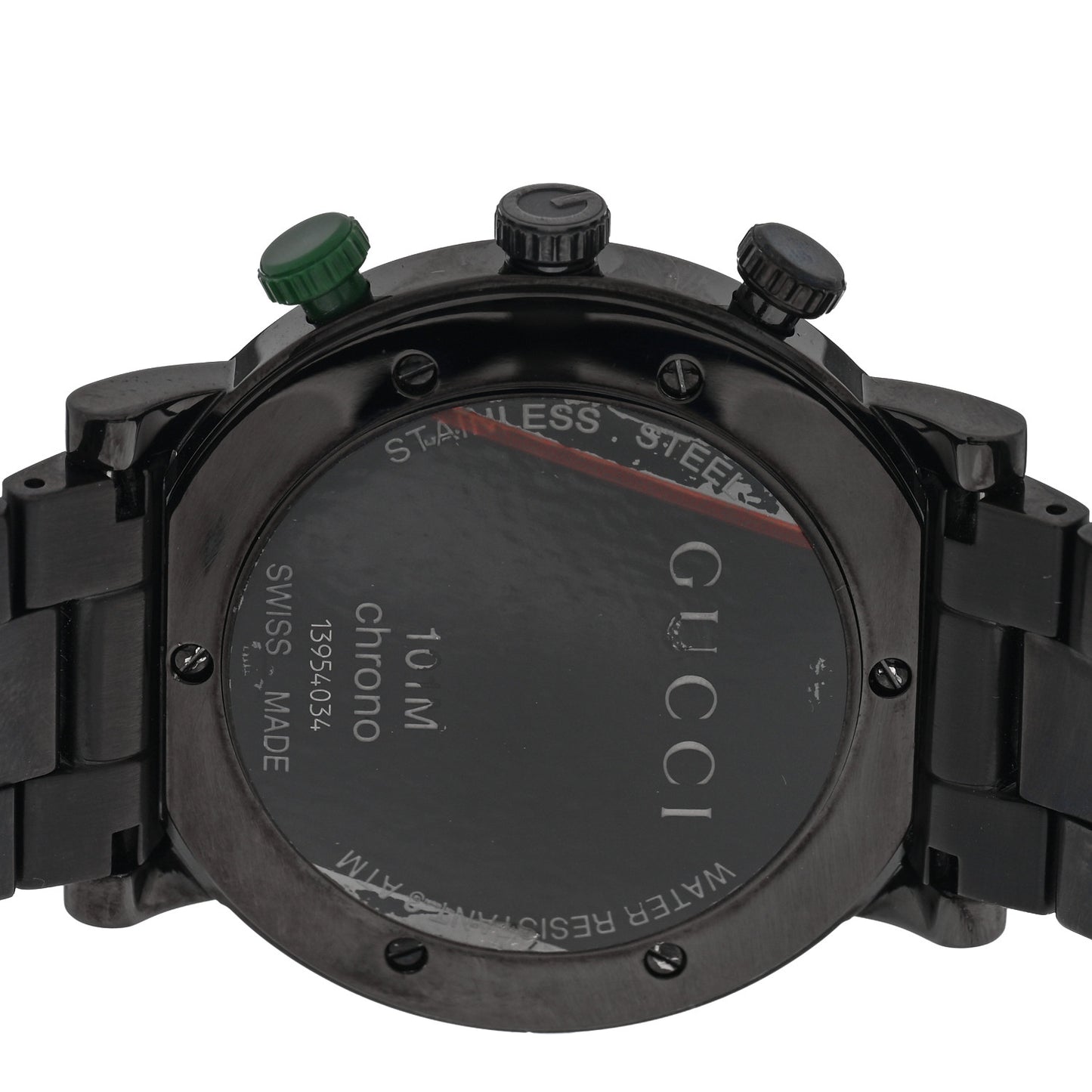 PVD Stainless Steel 44mm 101M G-Chrono Quartz Watch Black
