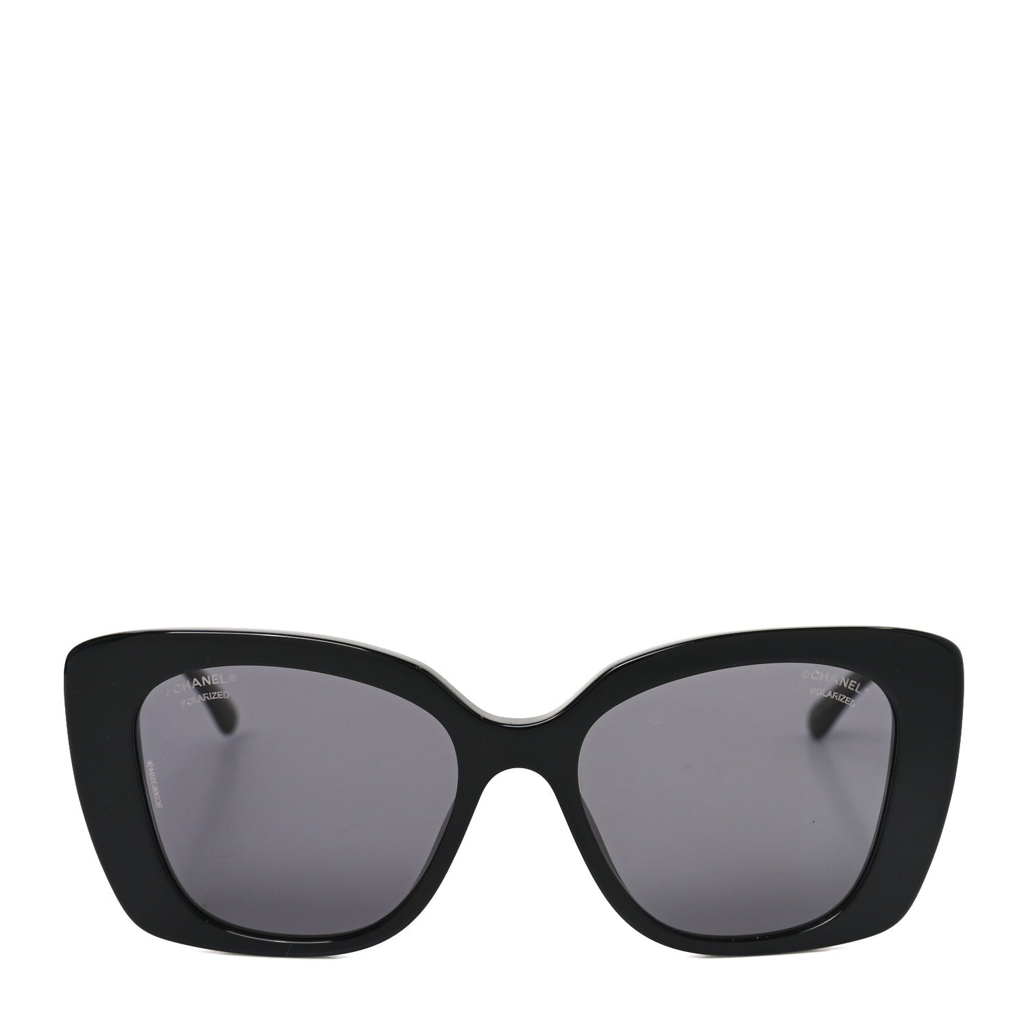 Chanel Acetate Strass Polarized Square Sunglasses 5422-B Black Black 2 of 7